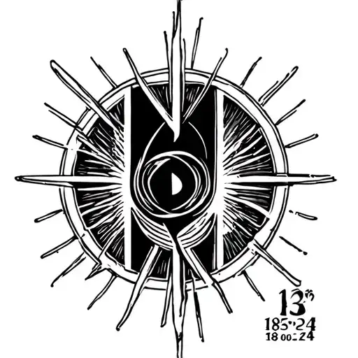 greek number 18/05/24 tattoo design idea