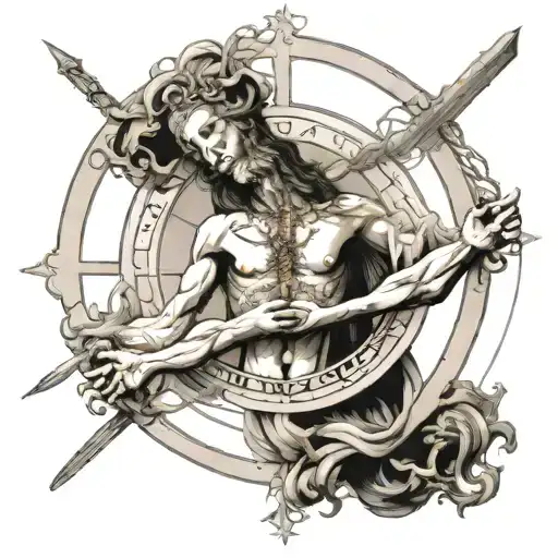 Leonardo da Vinci's Vitruvian tattoo design idea