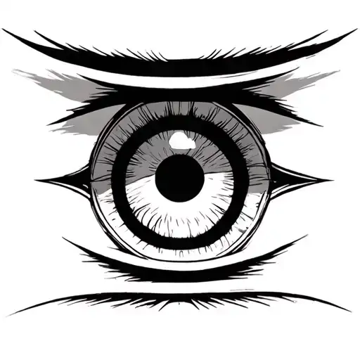 rinnegan eyes from naruto tattoo design idea