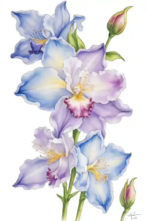 carnation flower, snow drop flower, daffodil flower, cherry blossom, rose flower, honey suckle flower, larkspur, iris tattoo design idea