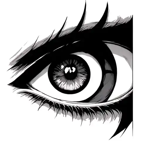Itachi Uchiha eye tattoo design idea