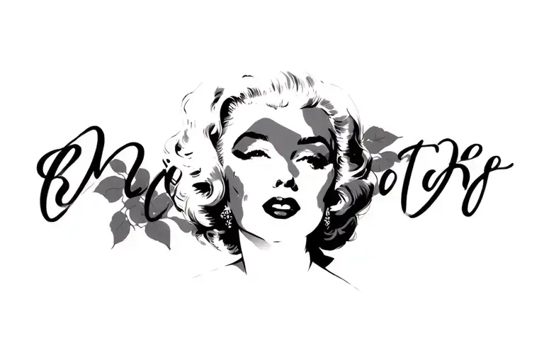 Marilyn tattoo design idea