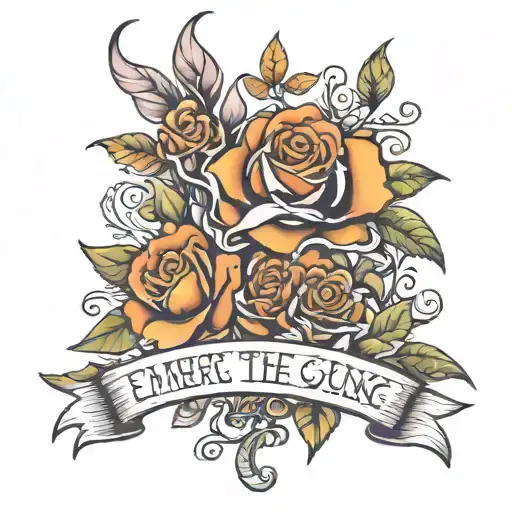 Embrace the such and keep going tattoo design idea