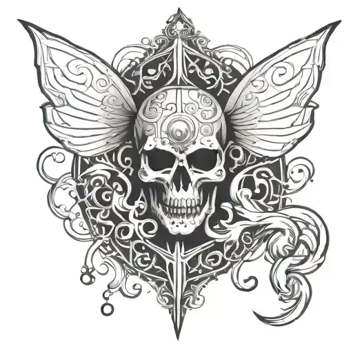  Design a tattoo symbolizing my struggle and triumph over inner demons, featuring elements of transformation, strength tattoo design idea