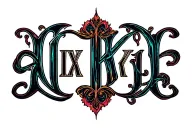 "ALIX KYLE" ambigram tattoo tattoo design idea
