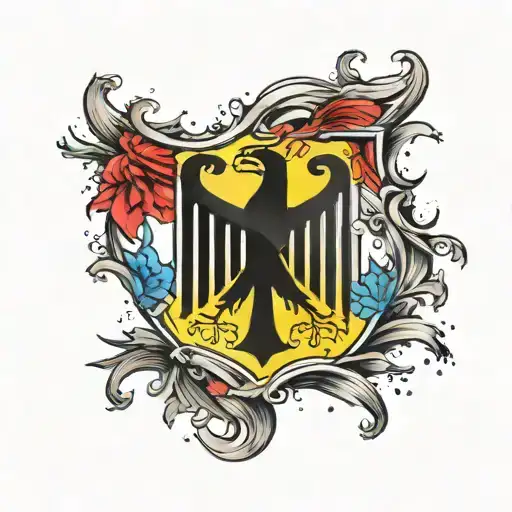 germany flag tattoo design idea