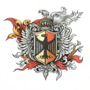 germany flag tattoo design idea