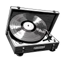 Record Player tattoo design idea