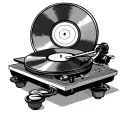 Record Player tattoo design idea