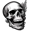 Harley Davidson Skull tattoo design idea