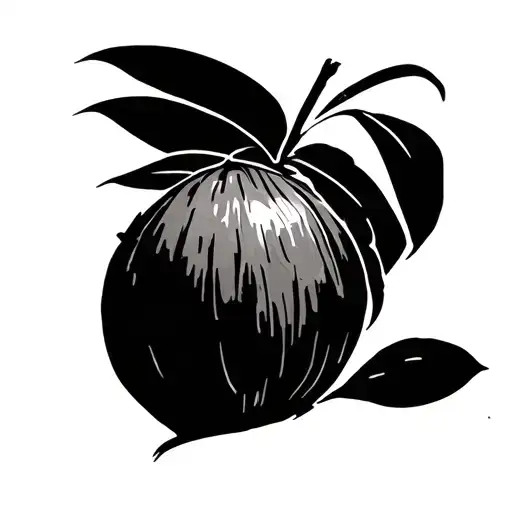 Coconut tattoo design idea