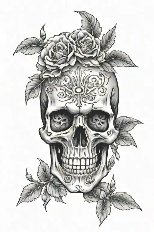 skull, 999 tattoo tattoo design idea