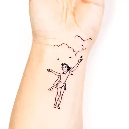 Peter pan tattoo design idea