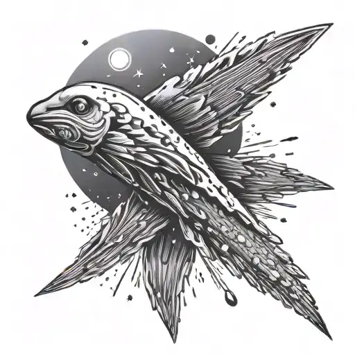 Comet tattoo design idea