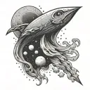 Comet tattoo design idea