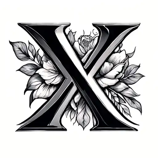 For 10 year anniversary would love X as roman number and also to be minimalistic, romantic and express our love for meta tattoo design idea
