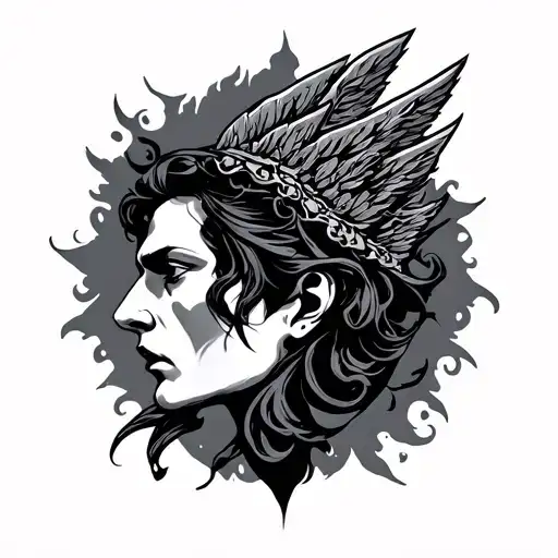 Invictus tattoo design idea