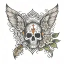 blessed tattoo design idea