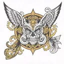 blessed tattoo design idea