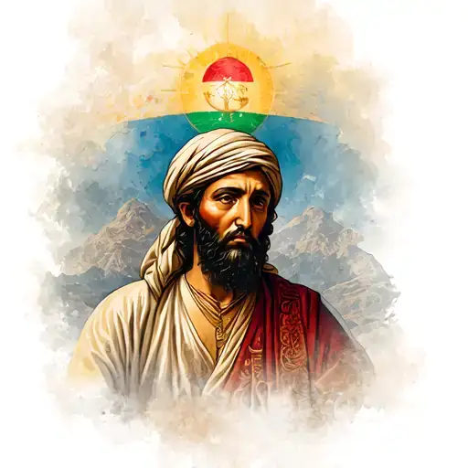 Christianity and kurdistan tattoo design idea