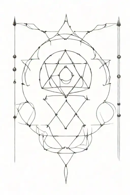 7 chakra symbols tattoo design idea