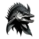 pike tattoo design idea