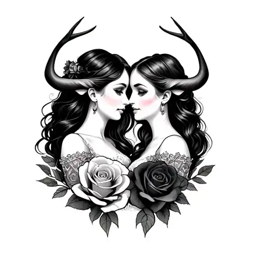 married lesbian couple, Taurus zodiac sign,Gemini zodiac sign, money, roses, bar wire tattoo design idea