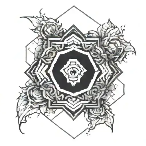 The hex core from arcane small tattoo design idea