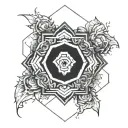 The hex core from arcane small tattoo design idea
