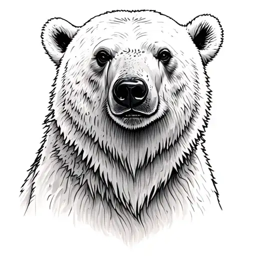 Polar Bear tattoo design idea