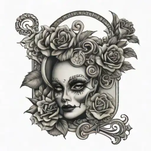 Bdsm classic and elegant tattoo design idea