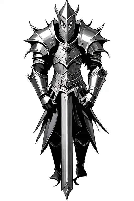 A knight from Dark Souls  tattoo design idea