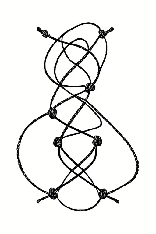 shibari knots ropes symbol tattoo design idea