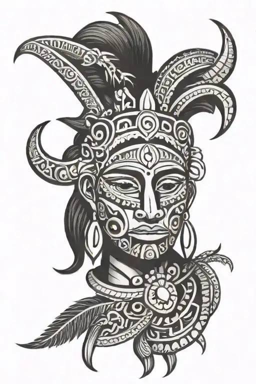 Taino Puerto Rican tribal tattoo design tattoo design idea