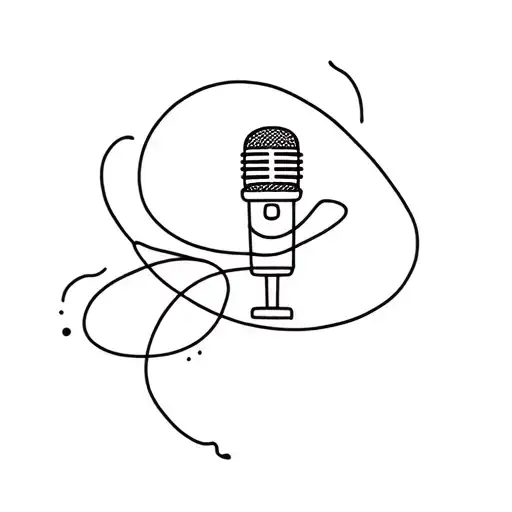 plaster and microphone wrapped tattoo design idea