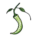 chilli pepper minimalistic tattoo design idea