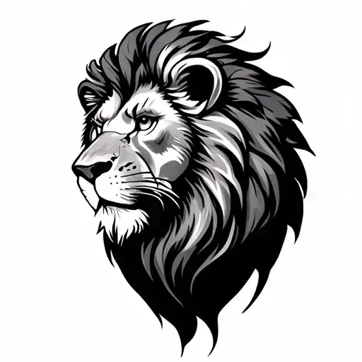 Turn the stick finger tatto to a traditional black and grey hybrid lion, with fine line as a cover up tattoo tattoo design idea