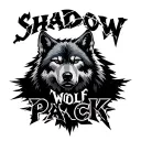 "shadow wolf pack" wolf with lightning tattoo design idea