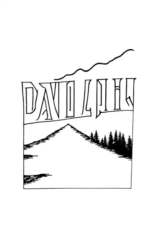 twin peaks david lynch black white tattoo design idea
