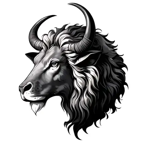 Taurus Leo tattoo design idea