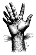 tims whore hands off tattoo design idea