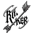  name ryker embedded in an arrow design tattoo design idea