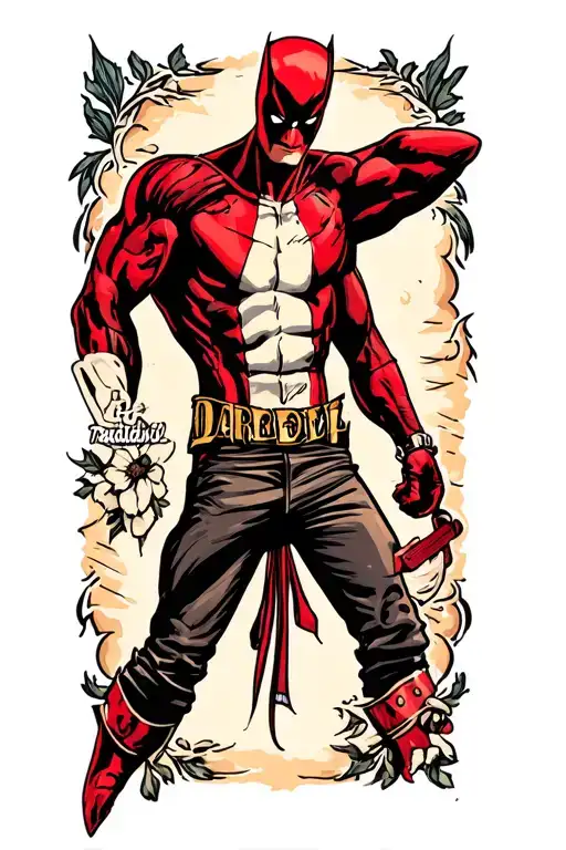 Daredevil tattoo design idea