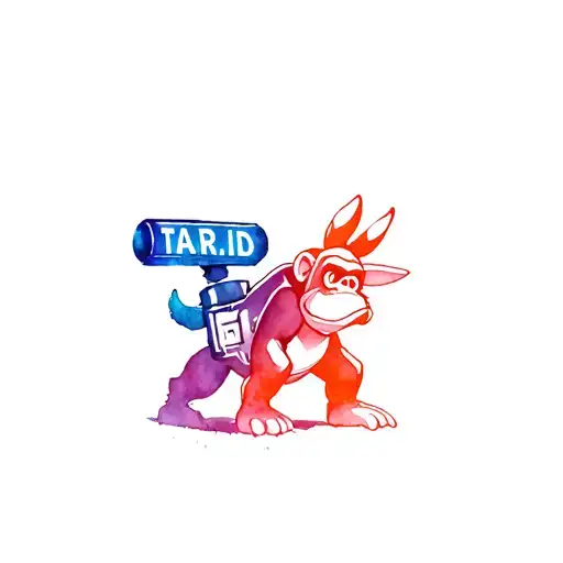 Donkey Kong and the T.A.R.D.I.S tattoo design idea