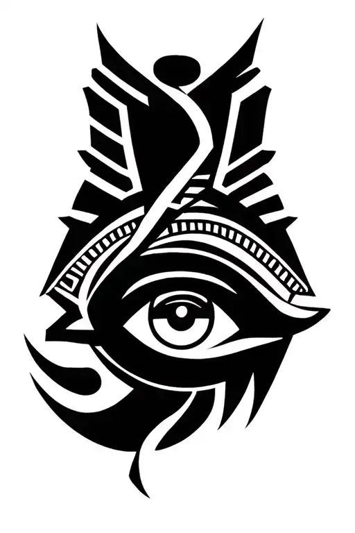 Egyption Eye of horus tattoo design idea