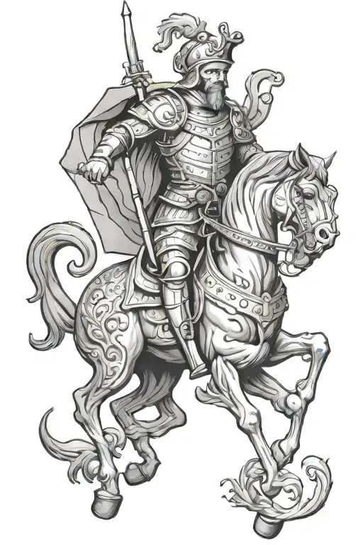 st George tattoo design idea