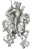 st George tattoo design idea