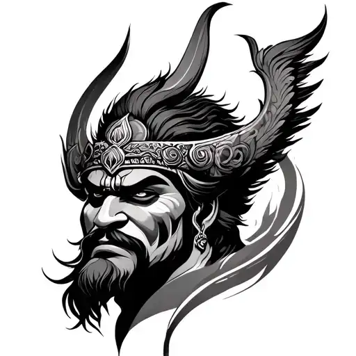 Ravana tattoo design idea