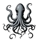 Squid tattoo design idea