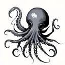 Squid tattoo design idea